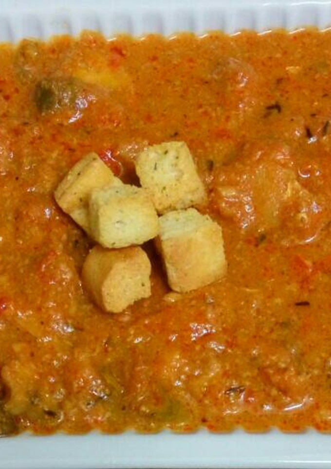 Una foto de 🐟Migas de bacalao en salsa de tomate (slow cooker)