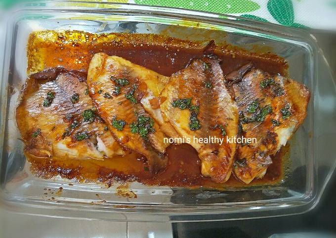 Resep Ikan Panggang Bumbu Kecap Sorghum Oleh Ummu Daffara - Cookpad