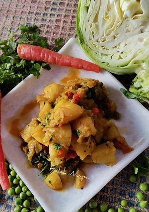 मिक्स सब्जी(mix sabzi recipe in hindi) रेसिपी मुख्य फोटो