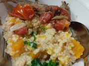 Gambar bubur oat tomat