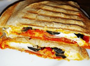 O poză a rețetei Sandwich- lipie.