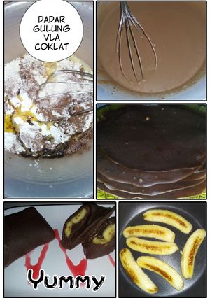 Foto resep Dadar Gulung Vla Coklat