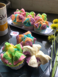 Foto resep Bolu kukus rainbow (tanpa minuman soda)