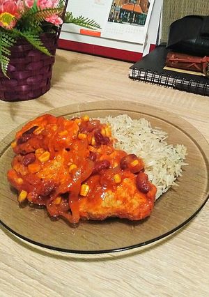 Mexikói sertésszelet, petrezselymes rizzsel recept fotója