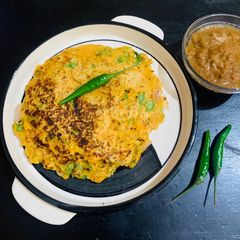 A picture of Rava & Rice Vegetable Chilla.