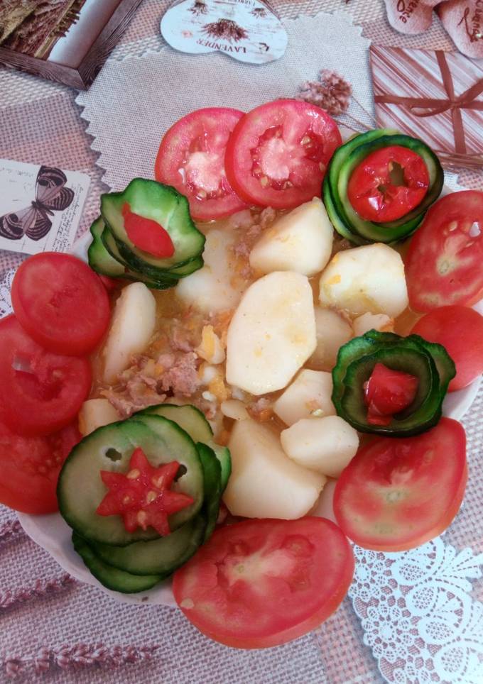 Картопля з овочами