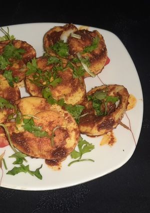 A picture of Boiled Masala egg.