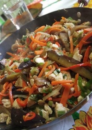 Una foto de Chop suey