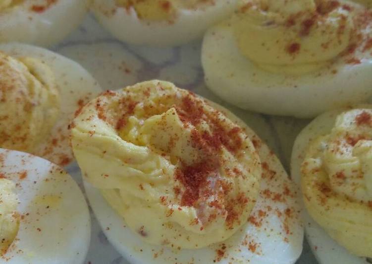 Recipe of Perfect Bacon ranch deviled eggs