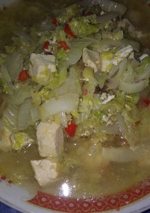 Foto resep Sawi Putih Tumis Tahu, Saus Tiram #pejuangdapur #pedulikanker