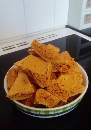 A picture of Cinder toffee.