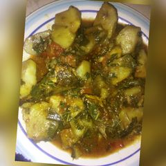 A picture of Sweet potato porrige.