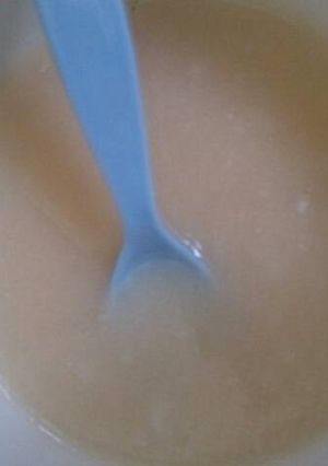 Foto resep Tepung Beras Putih Organik + Jus Apel (Mpasi 6bln)