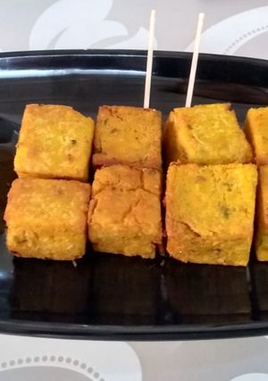 A picture of Rice Dhokli Bites.
