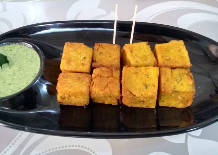 Rice Dhokli Bites