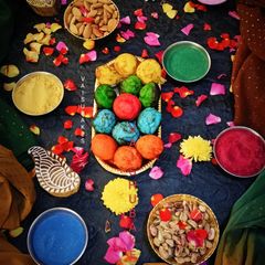 Holi special Colourful Sweet Appe/Paddu/ Paniyaram/ Goliappe A picture of Holi special Colourful Sweet Appe/Paddu/ Paniyaram/ Goliappe.