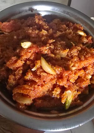 A picture of Gajar halwa.