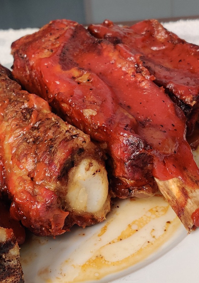 Una foto de Costillas de ternera estilo americano