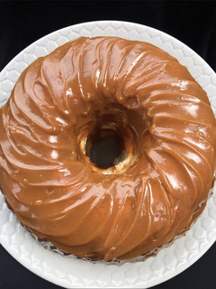 Una foto de Budín de Dulce de Leche