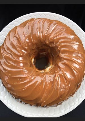 Una foto de Budín de Dulce de Leche