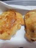 Hojaldre de bacalao con queso y cebolla