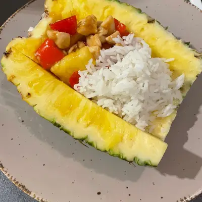 Ananászos csirke recept recept fotó