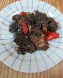 豆豉煮茄子乾
