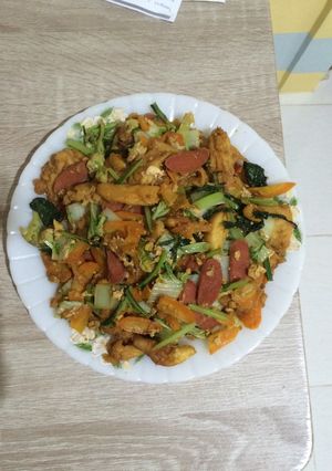Foto resep Cap Cay Goreng Sosis