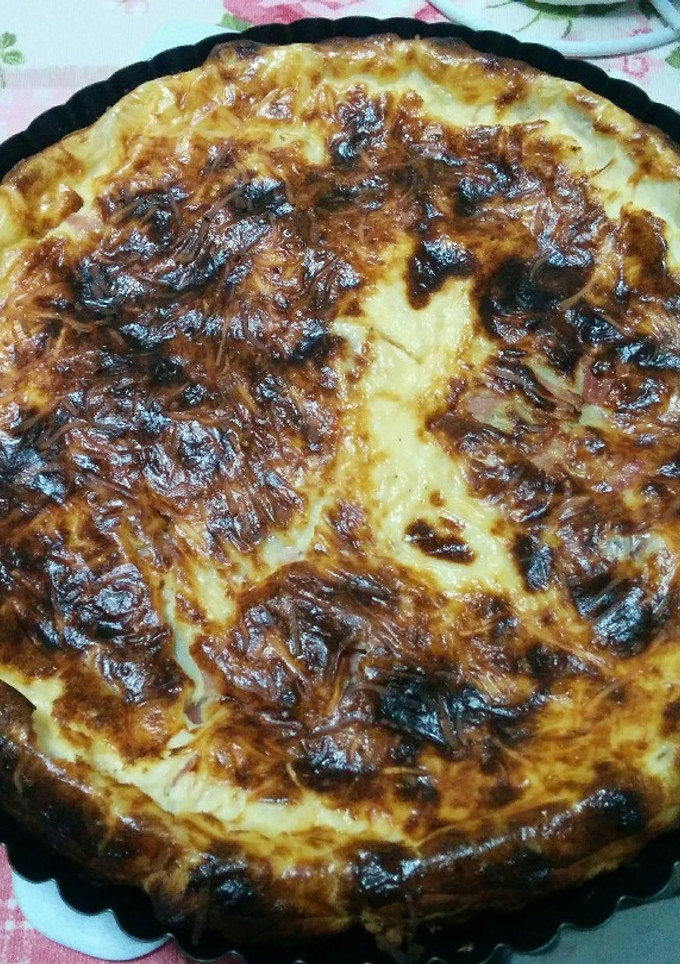 Una foto de Quiche lorraine ligera