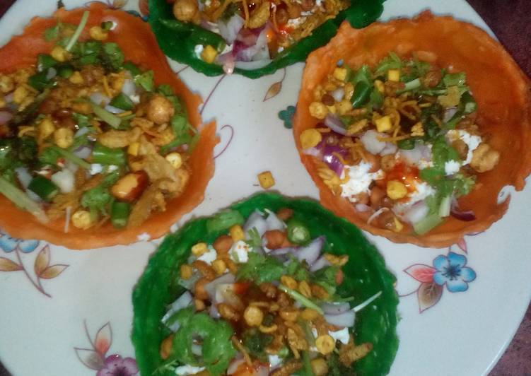 Easiest Way to Make Quick Colourful katori tokri chaat