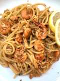 Spaghetti shrimp alfredo