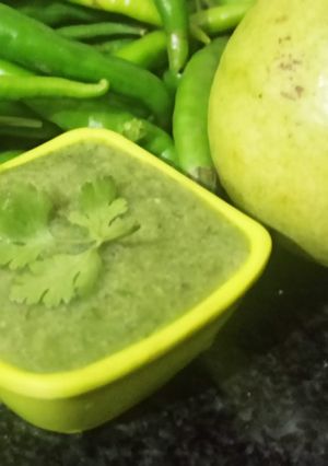 A picture of Amrood guava chutney.