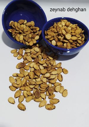 عکسی از دستور تهیه تخمه هندونه خونگی
