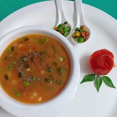 Mix vegetables tomato soup A picture of Mix vegetables tomato soup.