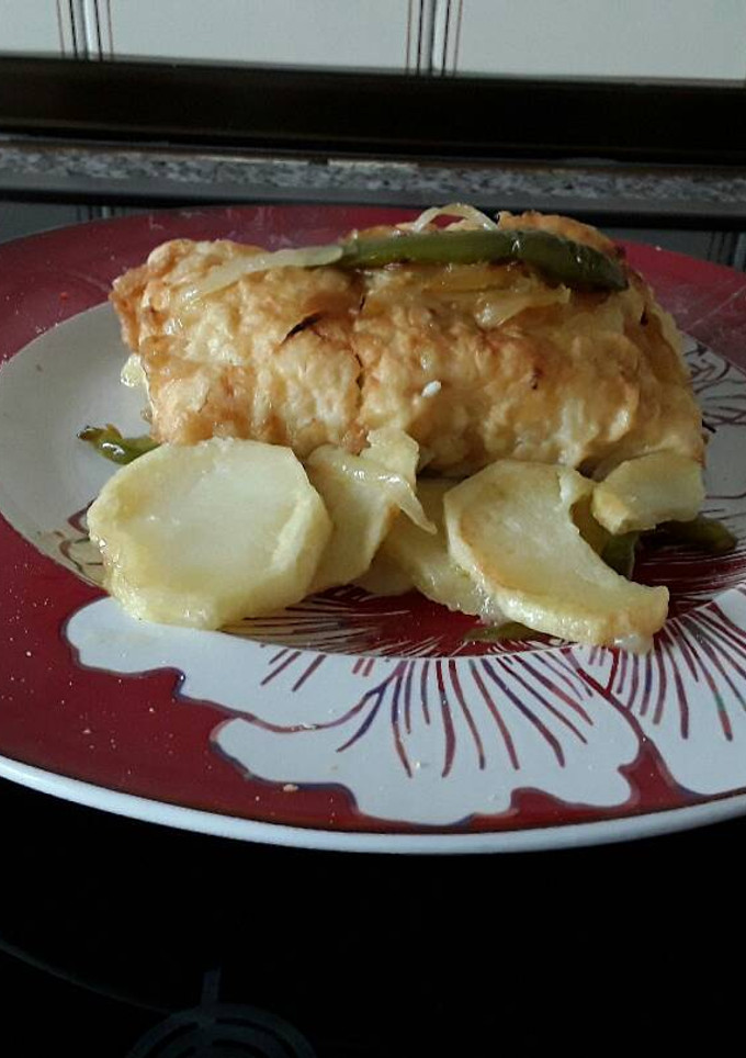 Una foto de Bacalao a la portuguesa
