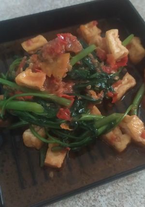 Foto resep Cah Kangkung Tahu Bumbu Terasi