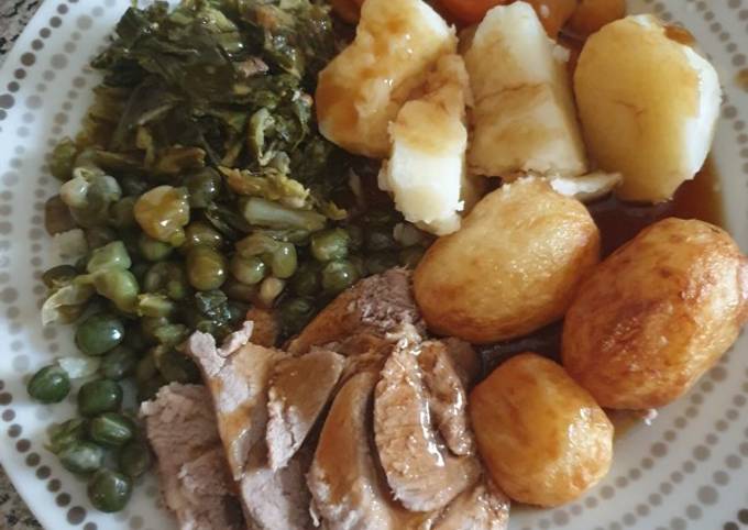 Step-by-Step Guide to Make Super Quick Homemade Granny&#39;s Sunday (Roast Lamb) dinner