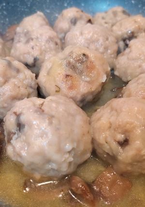 Foto di Polpette di tacchino e funghi