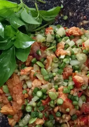 Foto resep Sambal Tempe Kacang Panjang/ Sambal Trancam