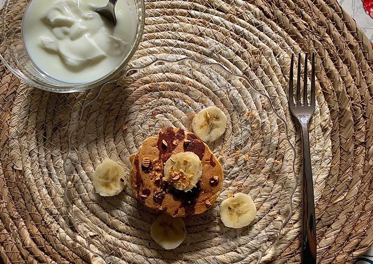 How to Prepare Fatto in casa Pancake vegan alla banana senza grassi e zuccheri aggiunti