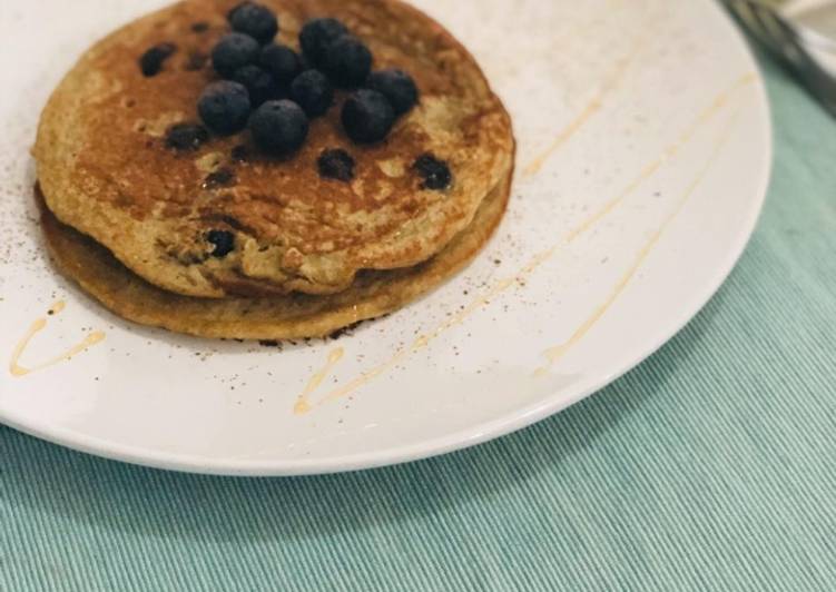 Pancake de avena y guineo Receta de Mirielys Montero Montero Cookpad