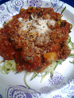 A picture of My Ultimate spaghetti, or Spaghetti with the works..
