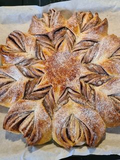 Nutellás csillagkalács recept fotója