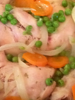 Una foto de Pollo arvejado aromatizado