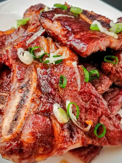 A picture of Asian Flavored Ribs.