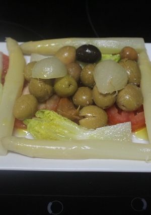 Foto principal de Ensalada con espárragos