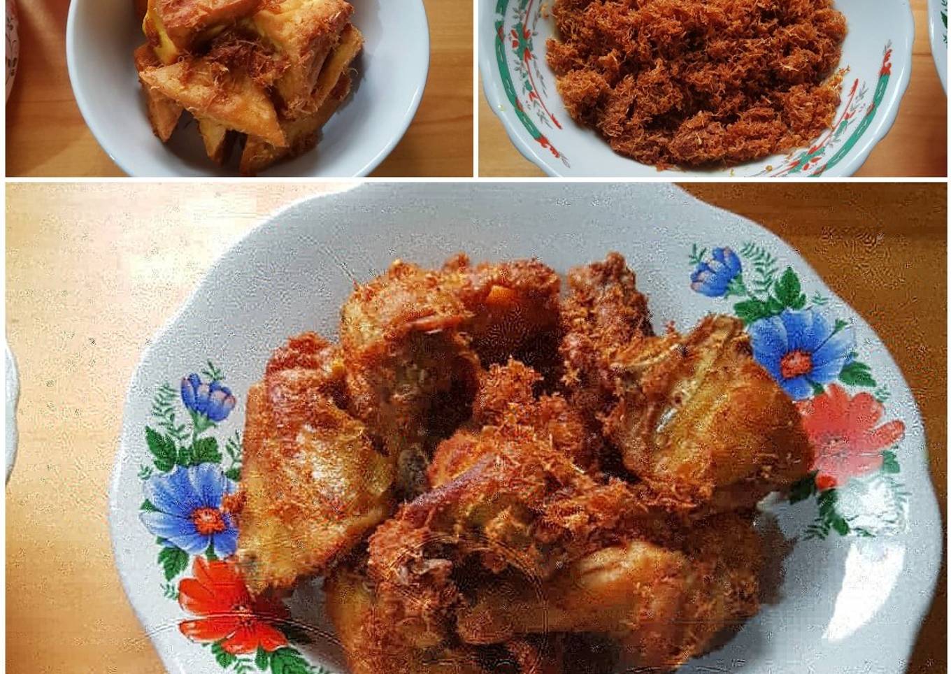 61. Ayam goreng serundeng kelapa