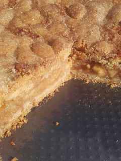 Una foto de Tarta de manzana cubierta o alemana