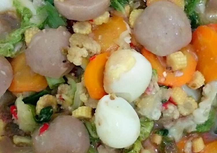 Resep Capcay Bakso Telur Puyuh Oleh Mita Ahmad Cookpad