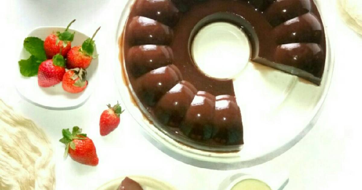 Resep Chocolate Pudding with Vanilla Vla oleh Anjas Sulrum Cookpad